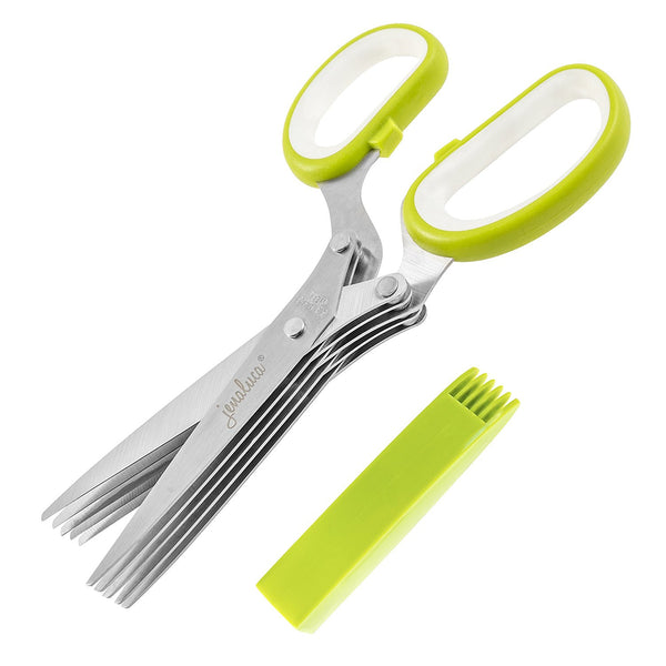 Multipurpose Kitchen Shears 5 Blades Herb Scissors 